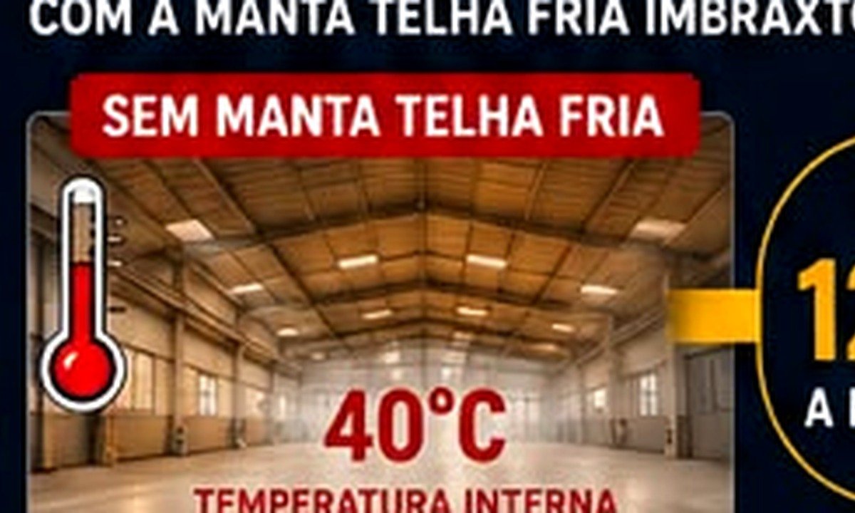 Galpão antes da aplicação de manta telha fria